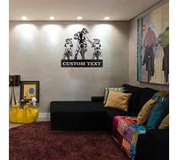 Dad And Son Motocross Rider Biker Motocicleta Día del padre, Letrero de metal para motocicleta, Letrero de garaje de metal, Arte de metal personalizado Nombres de familia personalizados Regalo 2 niños