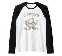 Dad Angel Costume For Men Grandpa Funny Fathers Day GNOME Camiseta Manga Raglan