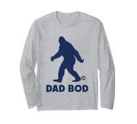 Dad BOD Bigfoot Funny Dad Manga Larga