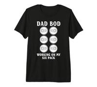 Dad BOD Working On My Six Pack Funny Drinking Team Beer Camiseta Premium