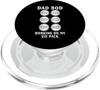 Dad BOD Working On My Six Pack Funny Drinking Team Beer PopSockets PopGrip para MagSafe