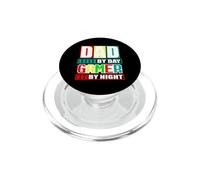 Dad by Day Gamer by Night Unique Style PopSockets PopGrip para MagSafe