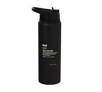 Dad Definition Divertido texto en alemán para cualquier ocasión familiar Stainless Steel Insulated Water Bottle