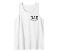 Dad Est 1973 Personalizado Papá Personalizado Marido Padre Abuelo Camiseta sin Mangas