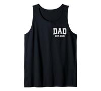 Dad Est 2021 Personalizado Papá Personalizado Día del Padre Personalizado Camiseta sin Mangas