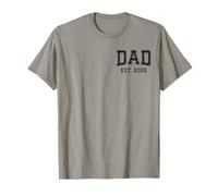 Dad Est 2026 Personalizado Papá Personalizado Marido Padre Abuelo Camiseta
