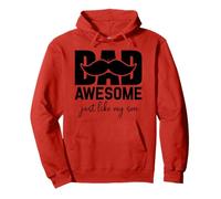 Dad Fathers Day Awesome Like My Son Dad Birthday Best Father Sudadera con Capucha