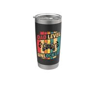 Dad Gamer Gaming First Time Dad Father Vaso térmico de acero inoxidable de doble pared