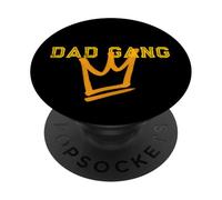 Dad Gang, Best Dad, Too Blessed To Be Stressed, Día del Padre PopSockets PopGrip Adhesivo