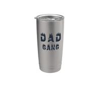 Dad Gang, Best Dad, Too Blessed To Be Stressed, Día del Padre Vaso térmico de acero inoxidable de doble pared