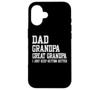 Dad Grandpa Great Grandpa Gifts Father's Day Birthday Carcasa para iPhone 16