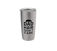Dad Hair Don't Care Vaso térmico de acero inoxidable de doble pared