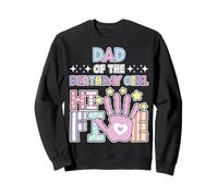 Dad Hi 5 The Birthday Girl Cute Pastel 5 Años Niños Sudadera