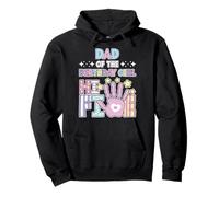 Dad Hi 5 The Birthday Girl Cute Pastel 5 Años Niños Sudadera con Capucha