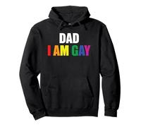 Dad I Am Gay Camiseta LGBT Orgullo Moda Ropa Gay Traje Regalo Sudadera con Capucha