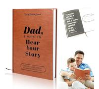 Dad,I Want to Hear Your Story: A Father's Guided Journal To Share His Life & His Love, A Leather-Bound Notebook Dad Journal Memory Keepsake Book, un gran regalo para el día del padre
