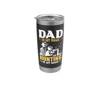 Dad Is My Name Hungting Is My Game Hunter Life Vaso térmico de acero inoxidable de doble pared