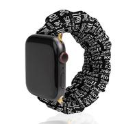 Dad Jokes Are How Eye Roll - Correa de reloj elástica compatible con IWatch, divertidas correas de reloj inteligente para hombres y mujeres, 38 mm/40 mm, 42 mm/44 mm, 38mm/40mm, Poliéster, No es una