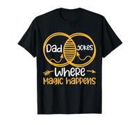 Dad Jokes Where Magic Happens Camiseta gráfica económica