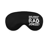 Dad Jokes You Mean Rad Jokes Sleep Eye Mask Soft Eye Covers Bloqueo de luces Blindfold con correa ajustable para siesta de viaje