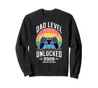 Dad Level Unlocked 2026 Funny Gamer New Dad Anuncio Sudadera