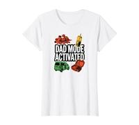 Dad Mode Activated Funny Fatherhood Minivan Parent Graphic Camiseta gráfica económica, Mujer, Blanco, L