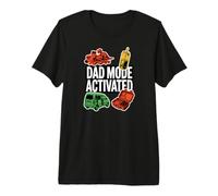 Dad Mode Activated Funny Fatherhood Minivan Parent Graphic Camiseta Premium