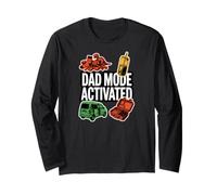 Dad Mode Activated Funny Fatherhood Minivan Parent Graphic Manga Larga