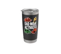 Dad Mode Activated Funny Fatherhood Minivan Parent Graphic Vaso térmico de acero inoxidable de doble pared