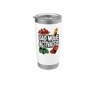 Dad Mode Activated Funny Fatherhood Minivan Parent Graphic Vaso térmico de acero inoxidable de doble pared