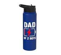 Dad Of 2 Boys Gifts Funny Father's Day For Dad Of Two Stainless Steel Insulated Water Bottle