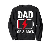 Dad of 2 Boys Gifts Funny Father's Day For Dad of Two Sudadera