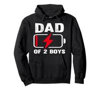 Dad of 2 Boys Gifts Funny Father's Day For Dad of Two Sudadera con Capucha