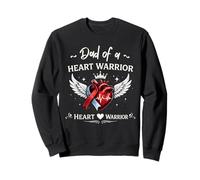 Dad of A Heart Warrior CHD Awareness Apoyo Familiar Sudadera