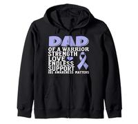 Dad of a Warrior IBS Awareness Irritable Bowel Syndrome Sudadera con Capucha