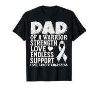 Dad of a Warrior Lung Cancer Awareness Family Matching Gifts Camiseta