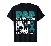 Dad of a Warrior Support Ovarian Cancer Awareness Gifts Camiseta