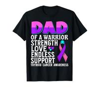 Dad of a Warrior Thyroid Cancer Awareness Family Matching Camiseta