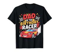 Dad Of Birthday Racer Race Car Auto Racing Apparel Camiseta