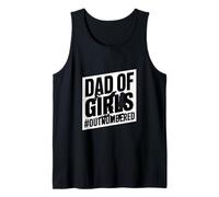 Dad of Girls Outnumbered Camiseta sin Mangas