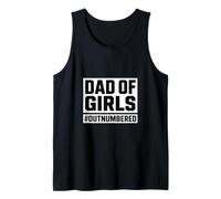 Dad of Girls Outnumbered Camiseta sin Mangas