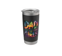 Dad Of Girls Vaso térmico de acero inoxidable de doble pared