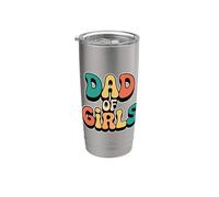 Dad Of Girls Vaso térmico de acero inoxidable de doble pared