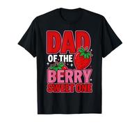 Dad of The Berry Sweet One Strawberry 1st Birthday Matching Camiseta