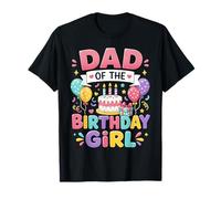 Dad of The Birthday Girl Cute Family Birthday Party Camiseta