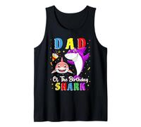 Dad of The Shark Birthday Family Matching Birthday Daughter Camiseta sin Mangas