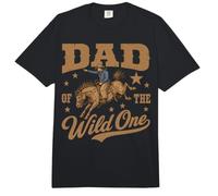 Dad of The Wild One Cowboy Western Rodeo Party Matching Comfort Colors Adult Heavyweight T-Shirt