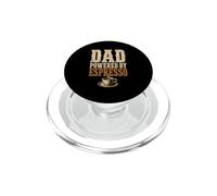 Dad Powered by Espresso Funny Coffee Lover Fathers Day PopSockets PopGrip para MagSafe