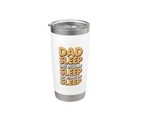 Dad Sleep Like Regular Sleep But Without Sleep Vaso térmico de acero inoxidable de doble pared