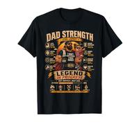 Dad Strength Legend In Progress Funny Dad Life Día del Padre Camiseta